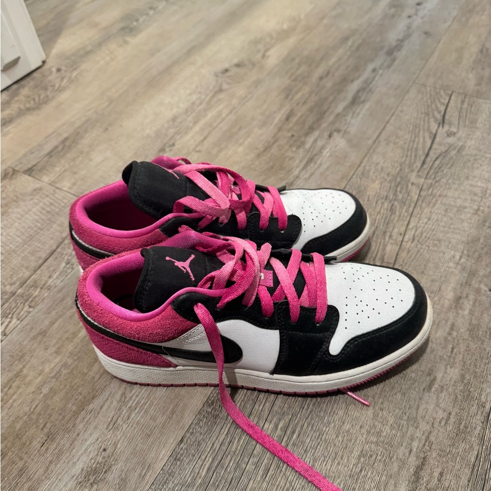 Jordan Kids' Sneakers in Black, Pink, and White